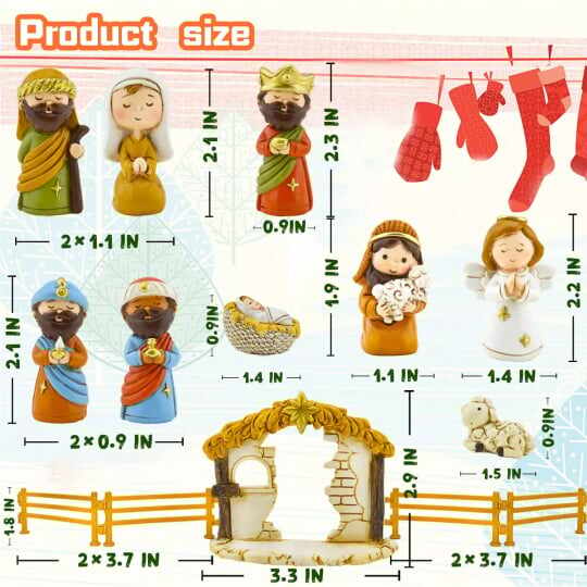 [Christmas Pre-Sale] Nativity Scene Advent Calendar Set