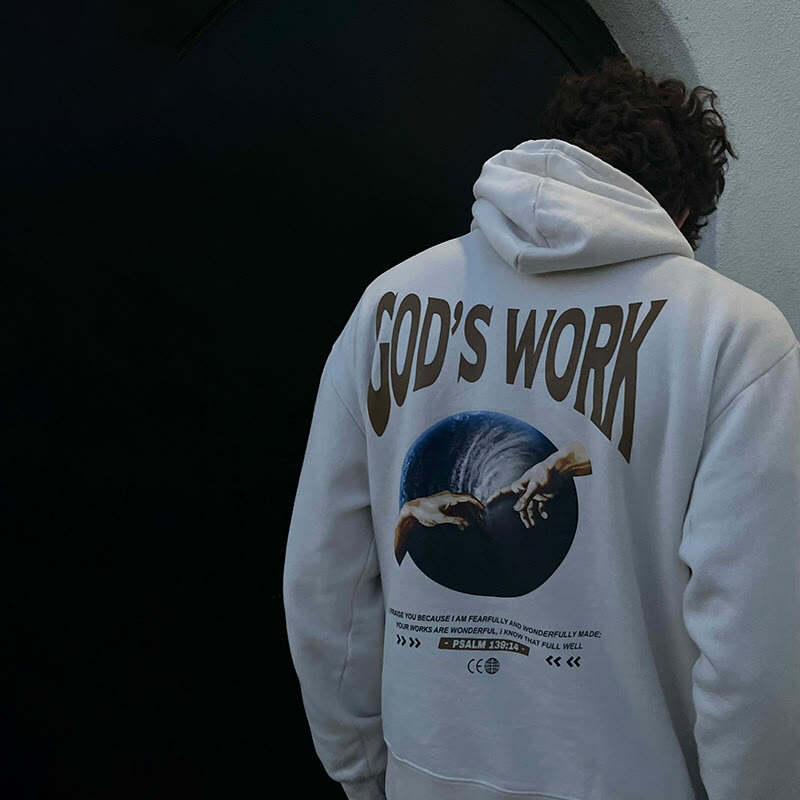 God's work.Psalm 139:14 Print Hoodie