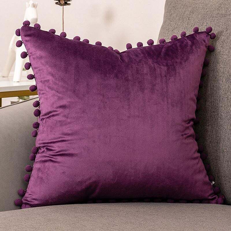 1pc Velvet  Sofa Pillow Cover