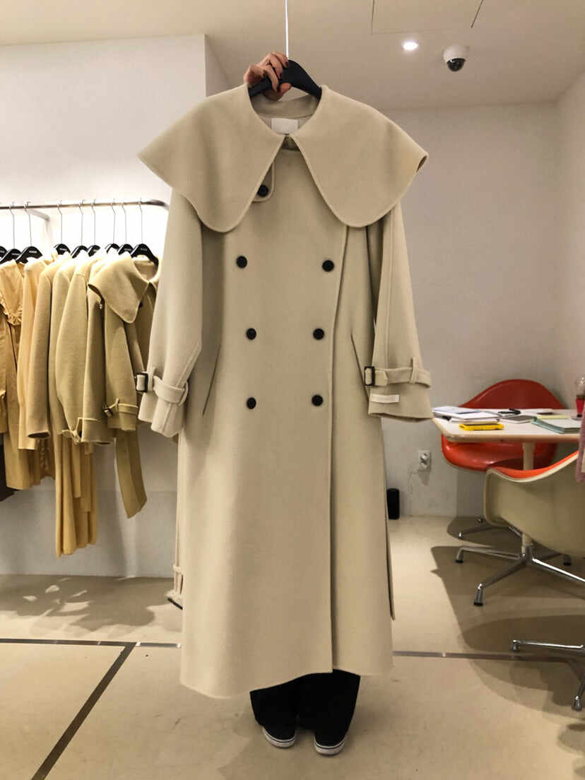 Long Woolen Coat Women