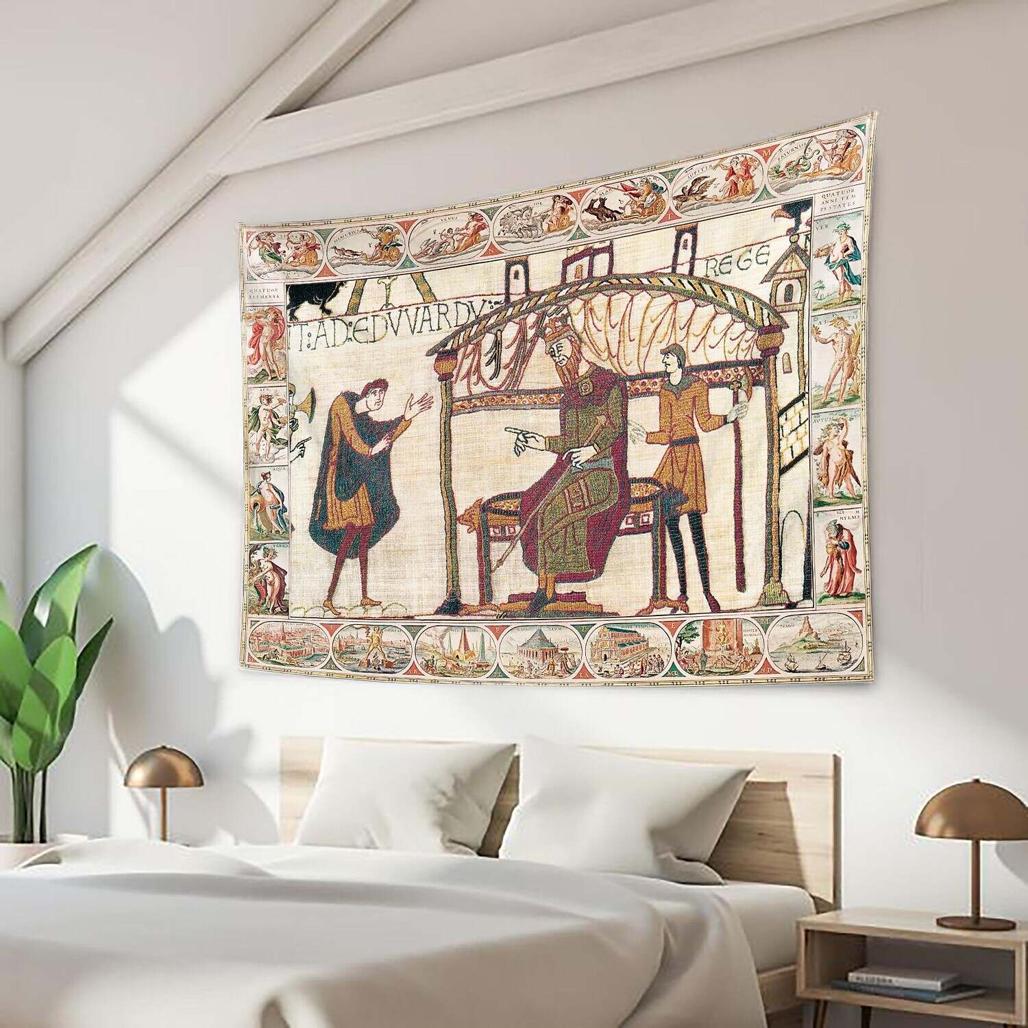 Medieval Bayeux Wall Tapestry Art Decor