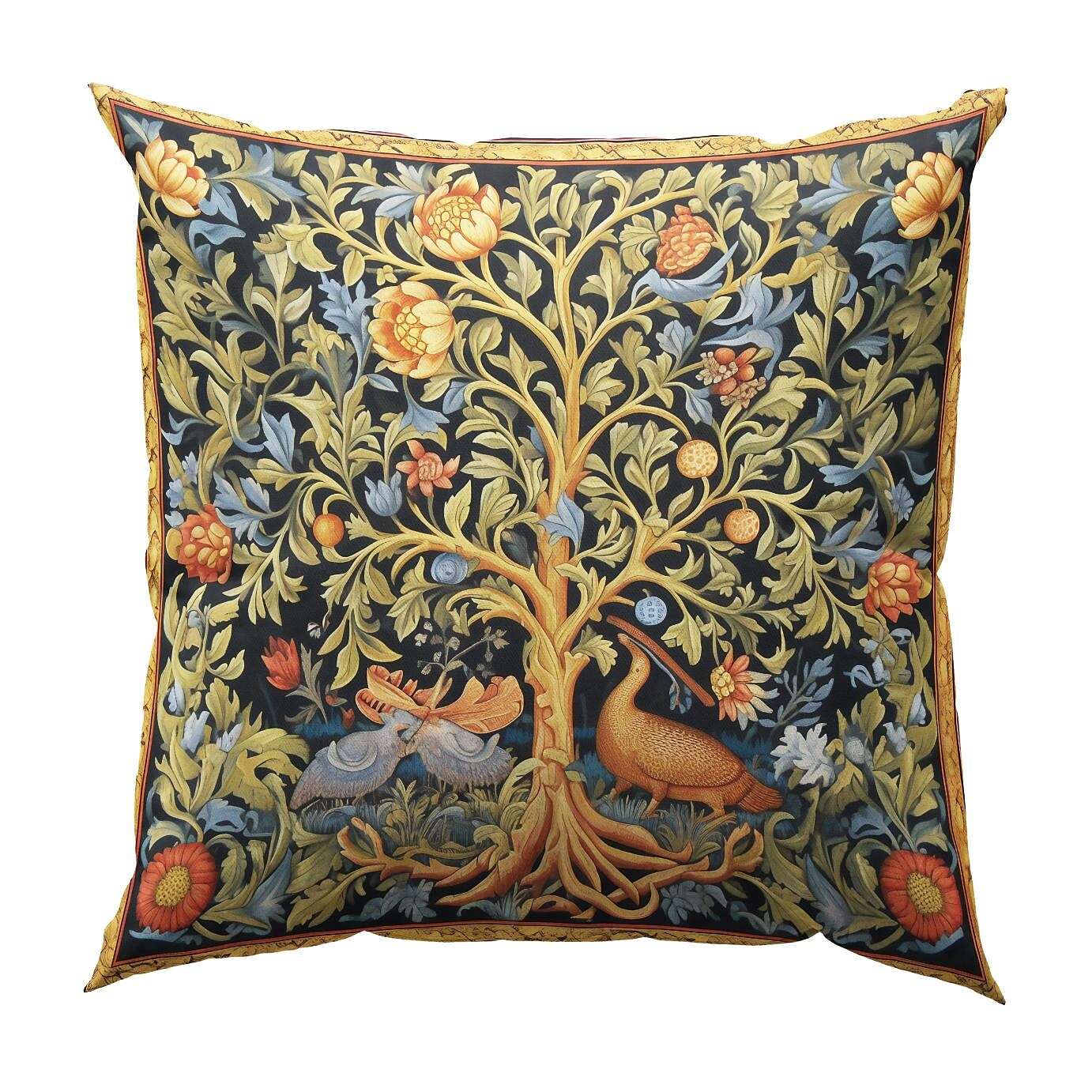 Tree of Life Double Side Pillow Cover 4PC Soft Decorative Square Cushion Case Pillowcase for Bedroom Livingroom Sofa Couch Chair