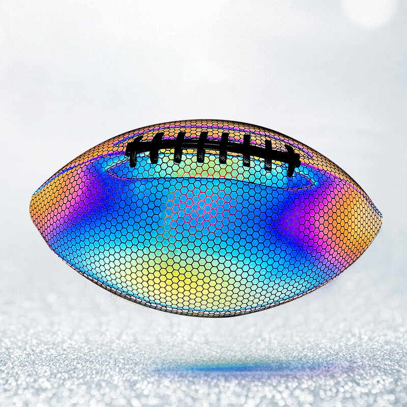 BIG SALE - 50% OFFHolographic Reflective Glowing Rugby Football and Basketball