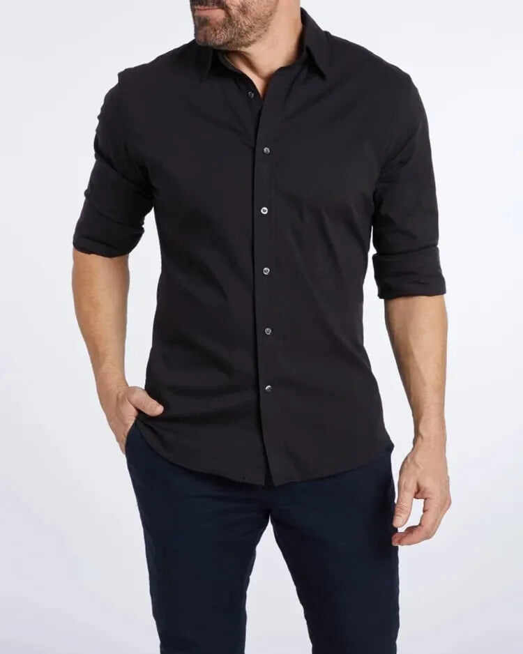 Men's Oxford Solid Color Zip Shirt-Buy 3 and get free shipping