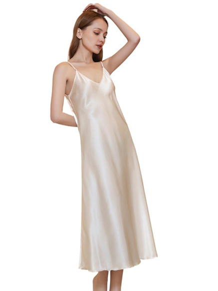 Plain Spaghetti Simple Nightdress