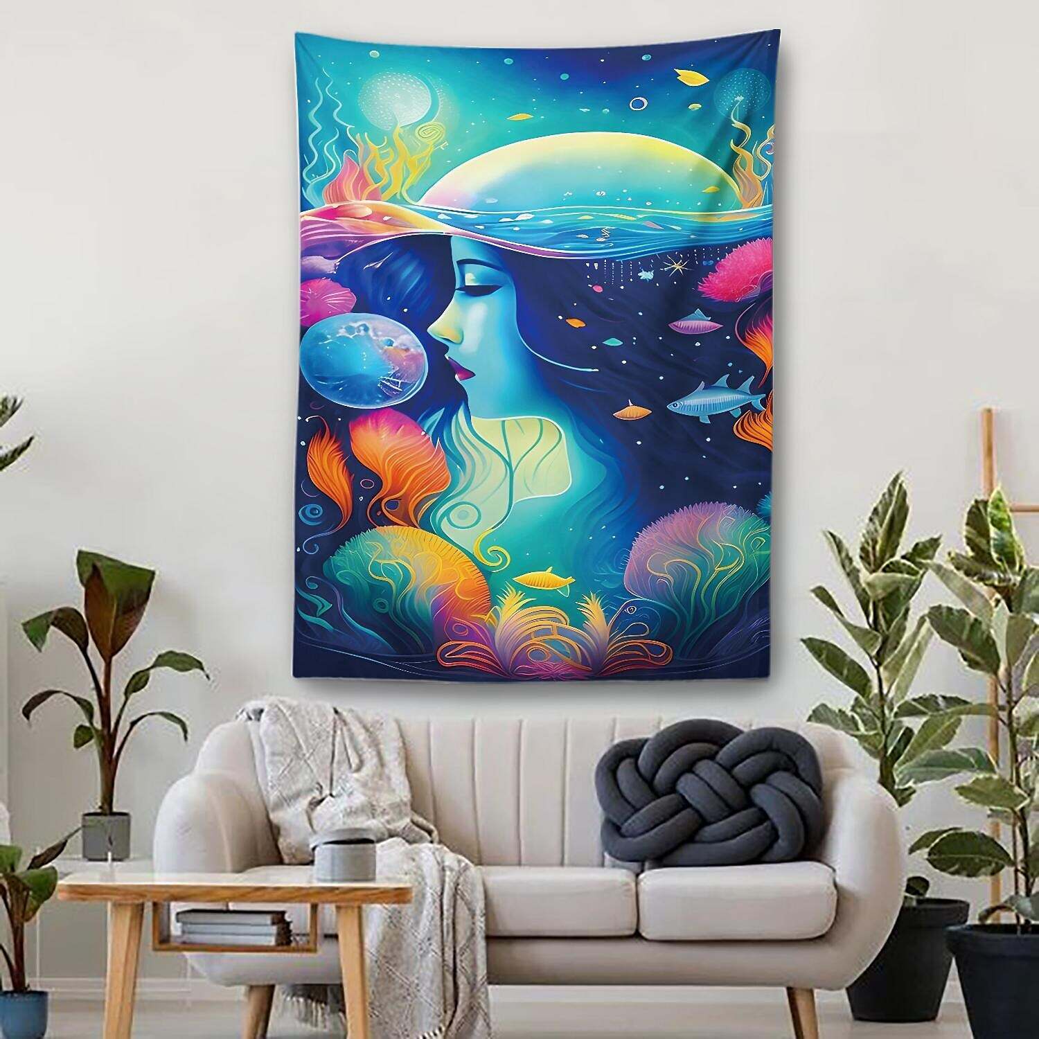 Ocean Fish Wall Tapestry Art Decor