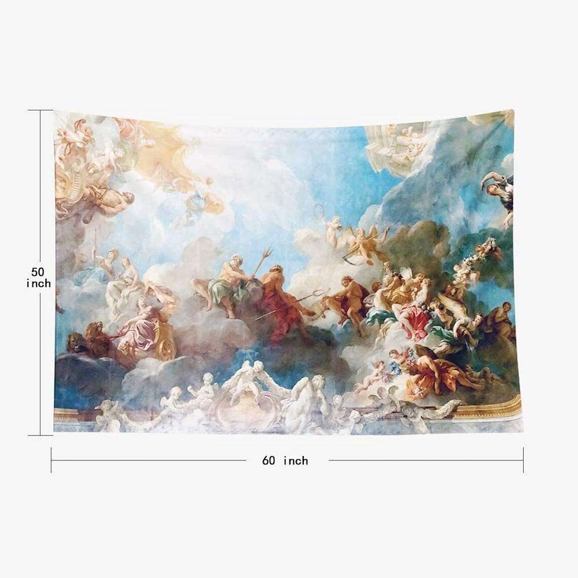 Versailles Paris France Hercules Renaissance Wall Tapestry Wall Murals Artwork Painting Design