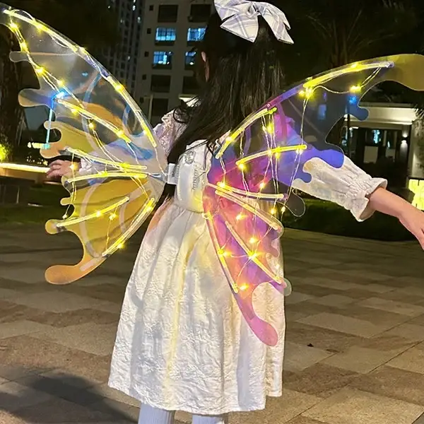 🦋🧚‍♀Electric Butterfly Elf Wings with Glowing Lights