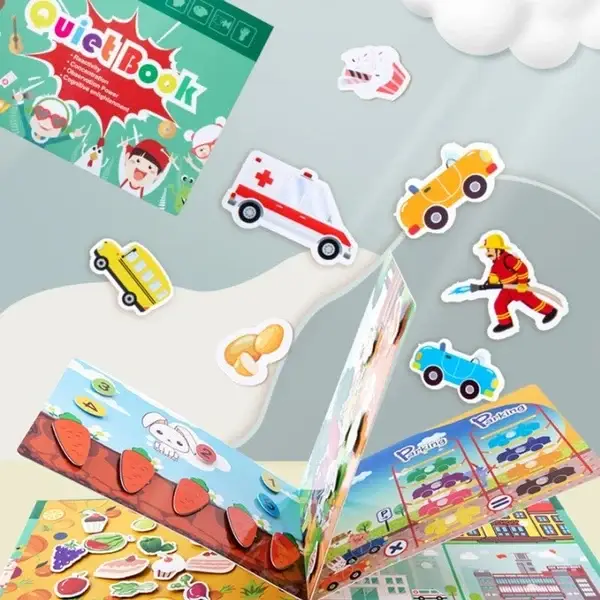 🎁Last Day Promotion 49% OFF - 🔥Keep Your Kids Away From Electronics - Early Education Enlightenment Quiet Sticker Toy