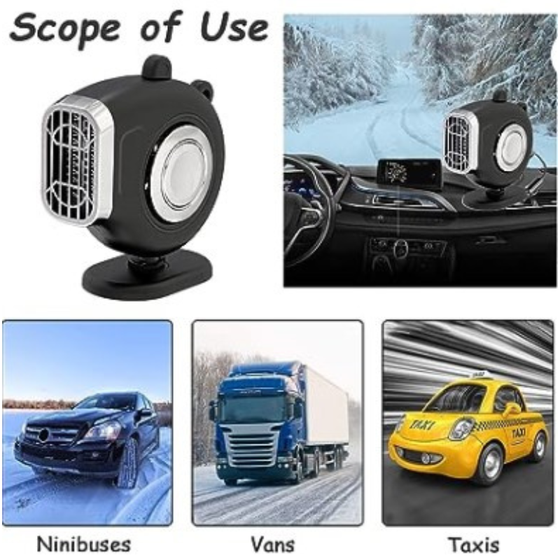 2 in1 Portable Car Heater Fan