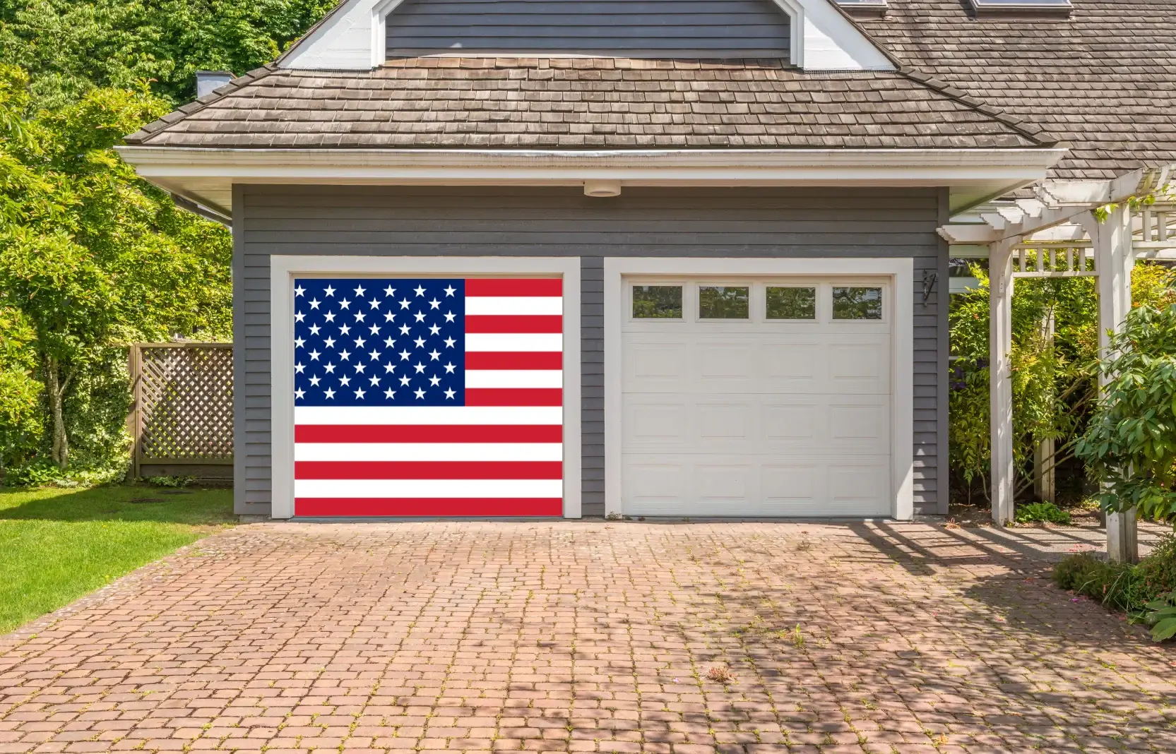 Patriotic Garage Door Mural