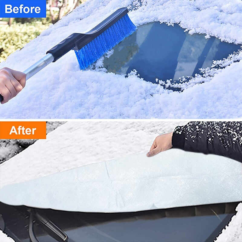 Windshield Cover Car Snow Cover Car Windshield Cover Snow Protector Ice Blocked Front Window Protector Exterior Auto Accessories