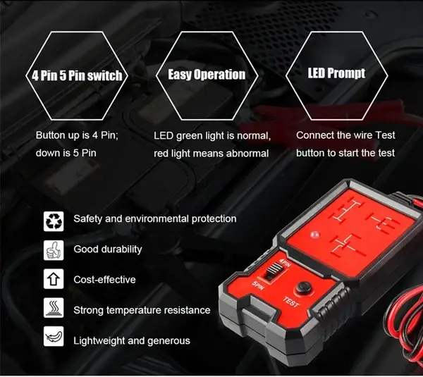 🛠Automotive Relay Tester🚗Circuit Tester 🛺Auto Repair Tool