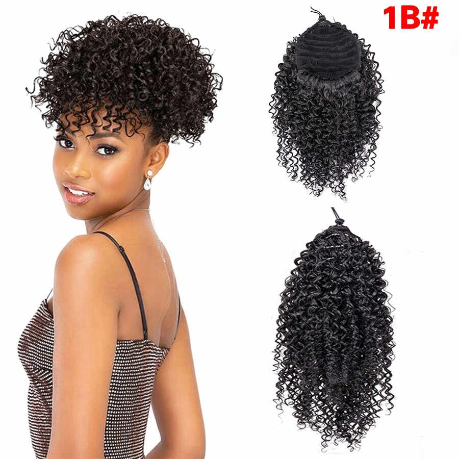 Long Afro Kinky Curly Ponytail Extension