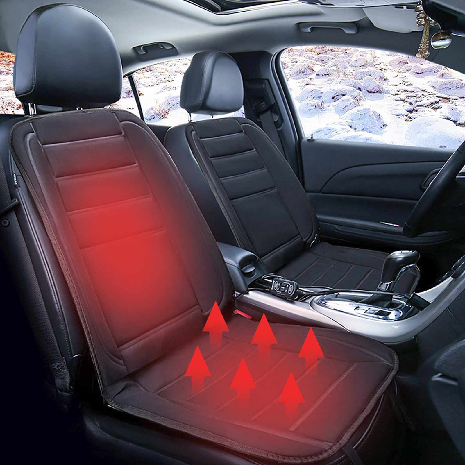 Heated car seat cushion