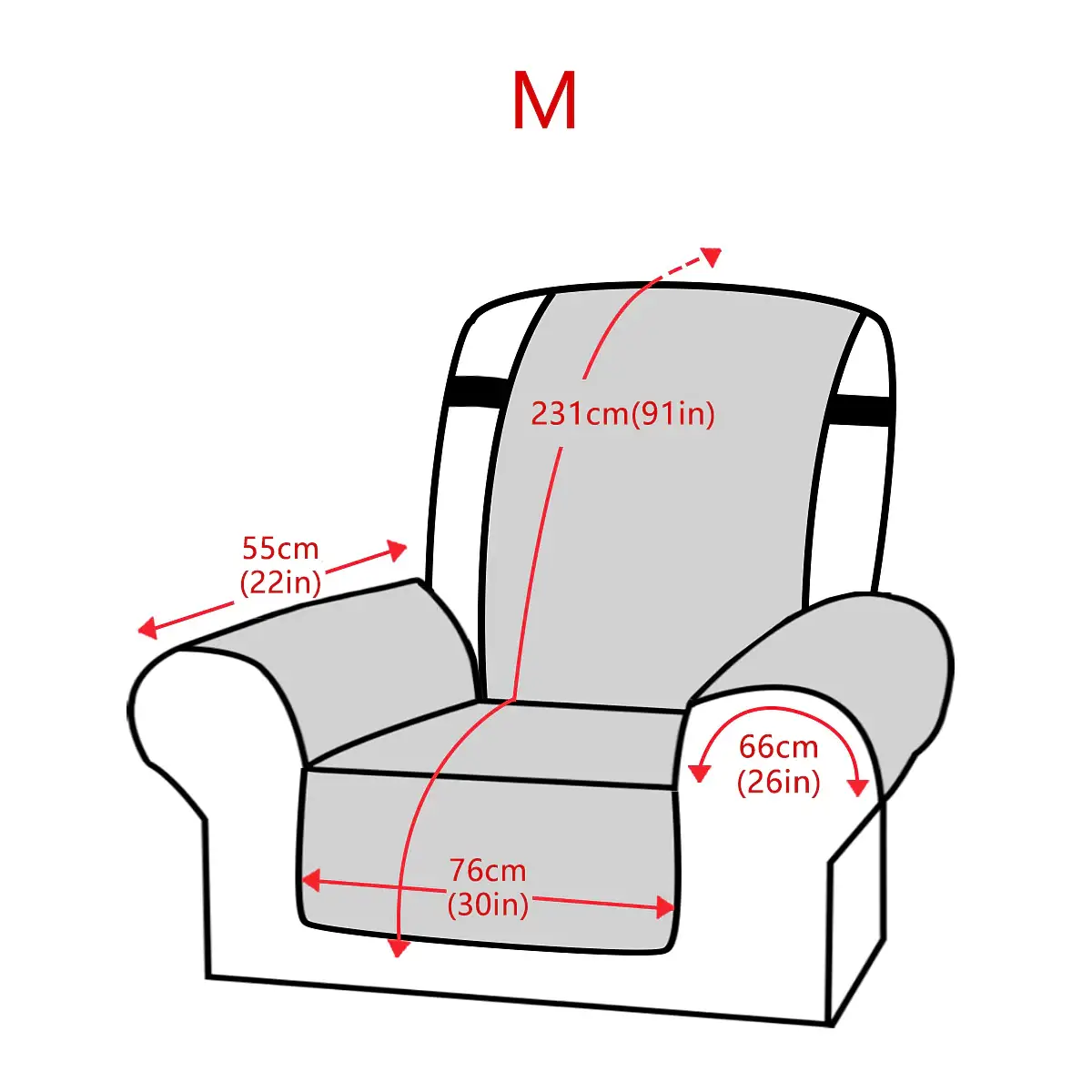 Waterproof Reversible Recliner Chair Cover