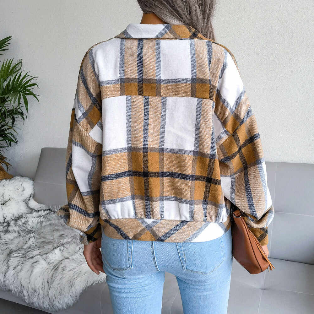 Plaid Coat Jacket