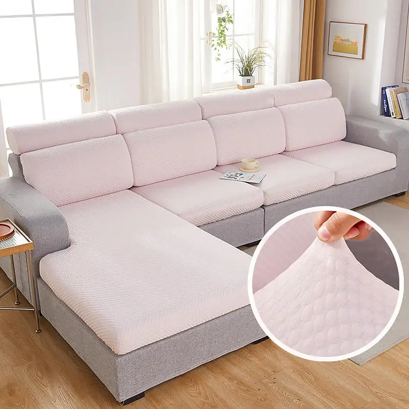 3D Doudou Grid Stretch Sofa Slipcover Couch