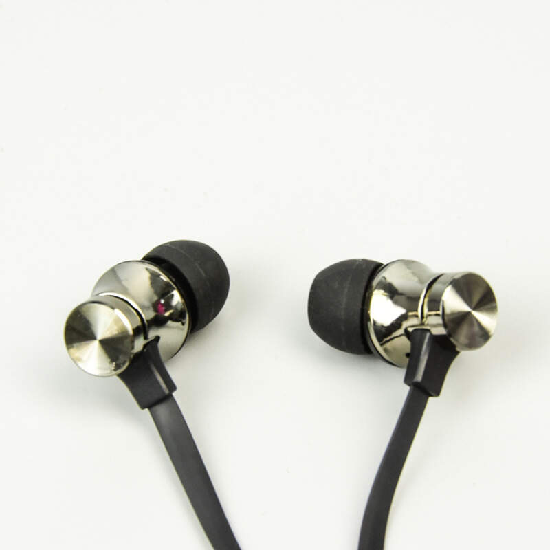 metallic color stereo in ear headphones