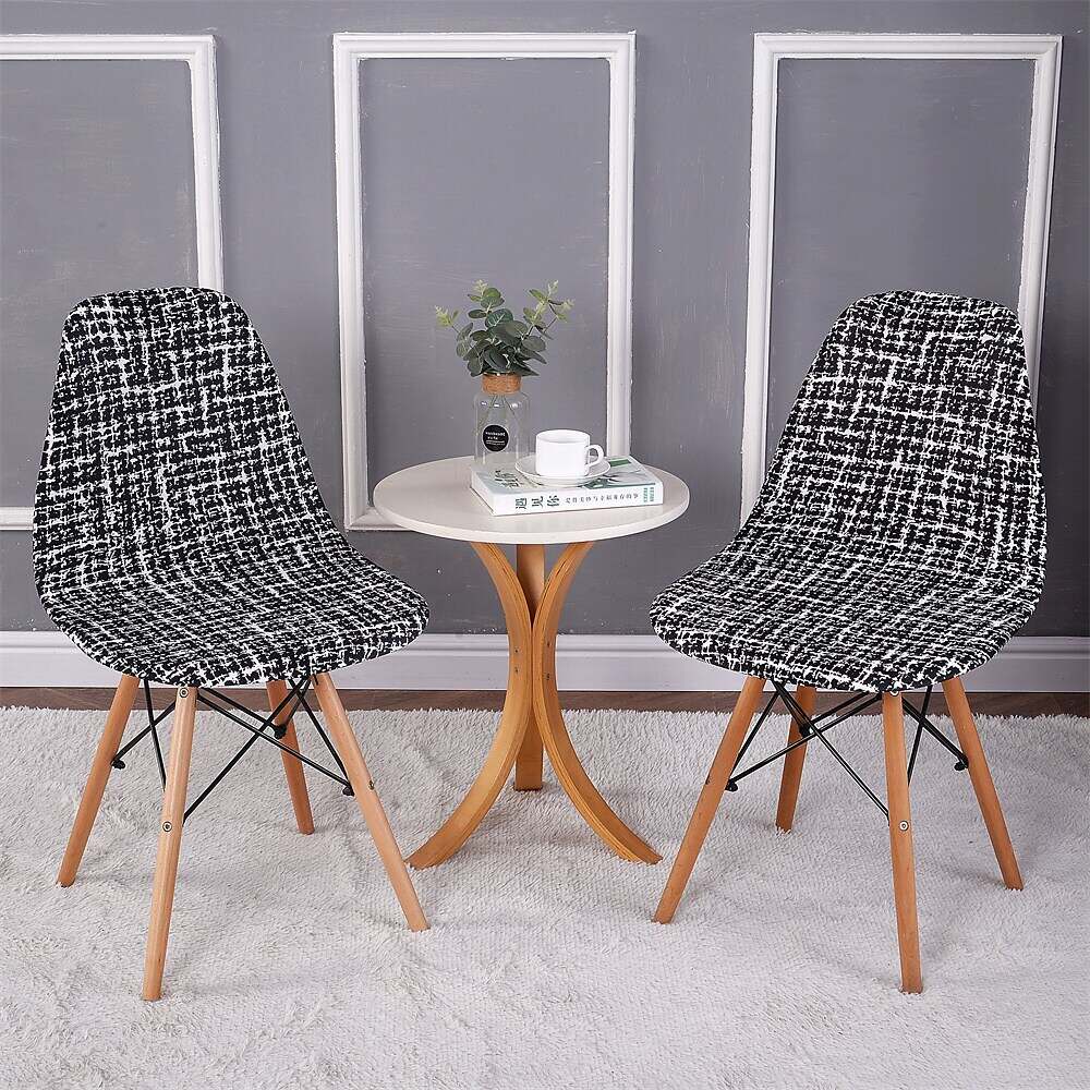 Shell Chair Cover Modern Style Parson Chair Slipcover