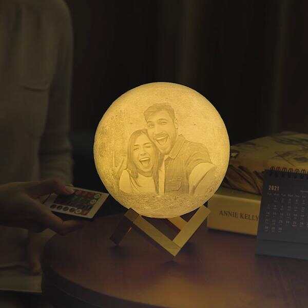 Custom 3D Photo Moon Lamp