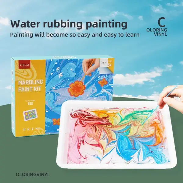 🎨🎨Water Marbling Paint Art Kit🎁The perfect gift for Christmas