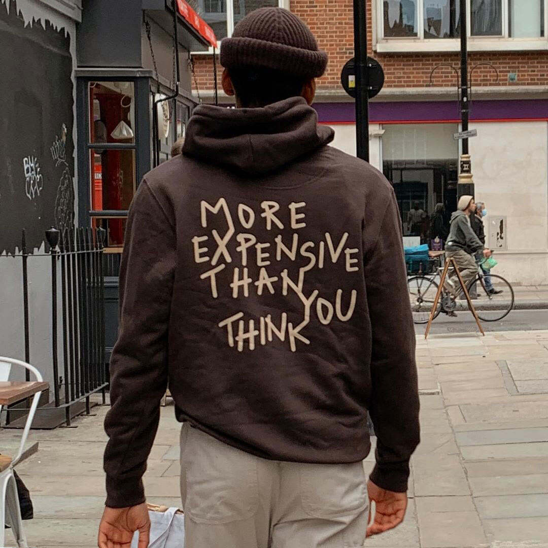 More expensive than you think print hoodie