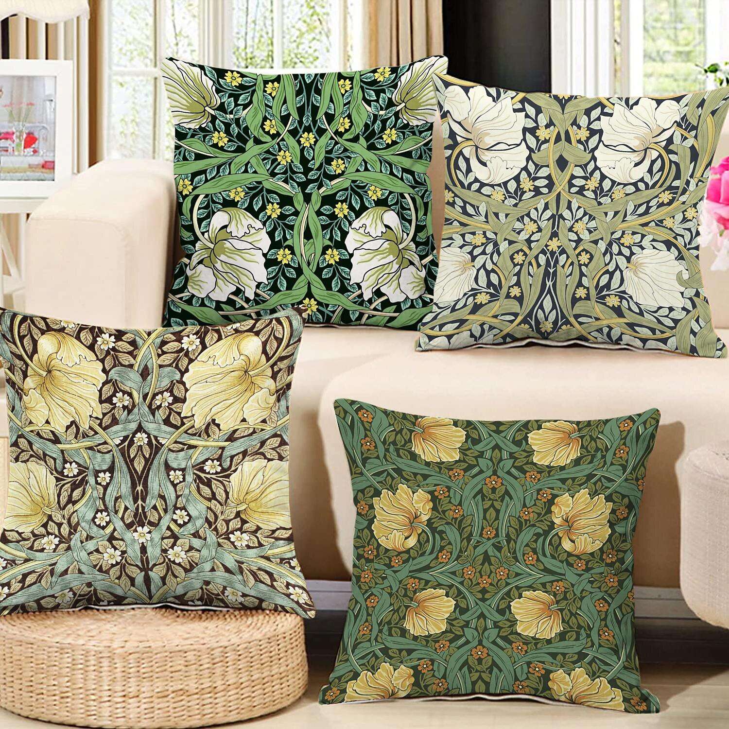 William Morris Double Side Pillow Cover 4PC