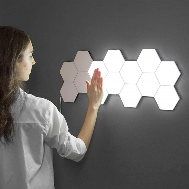 🔥HOT SALE - 50% OFF 🔥 Super LED Assembled Hand Touch Sensing Honeycomb Light