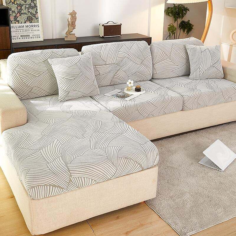 Textured Stretch Sofa Seat Cushion Cover Slipcover