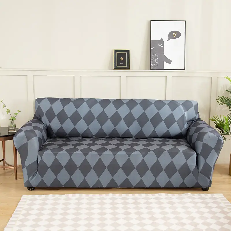 Stretch Sofa Cover Slipcover Geometric Pattern