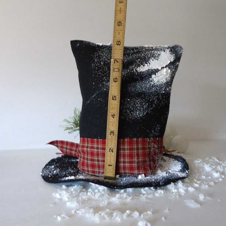 Christmas tree topper Snowman Top Hat, Snowmen, Frosty Snow man, Winter Home Decor, Farmhouse Christmas