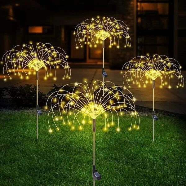 Waterproof Solar Garden Fireworks Lamp