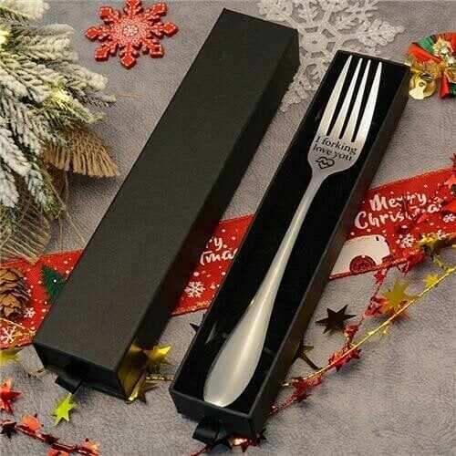 BIG SALE - 50% OFF Engraved Fork (With Gift Box)