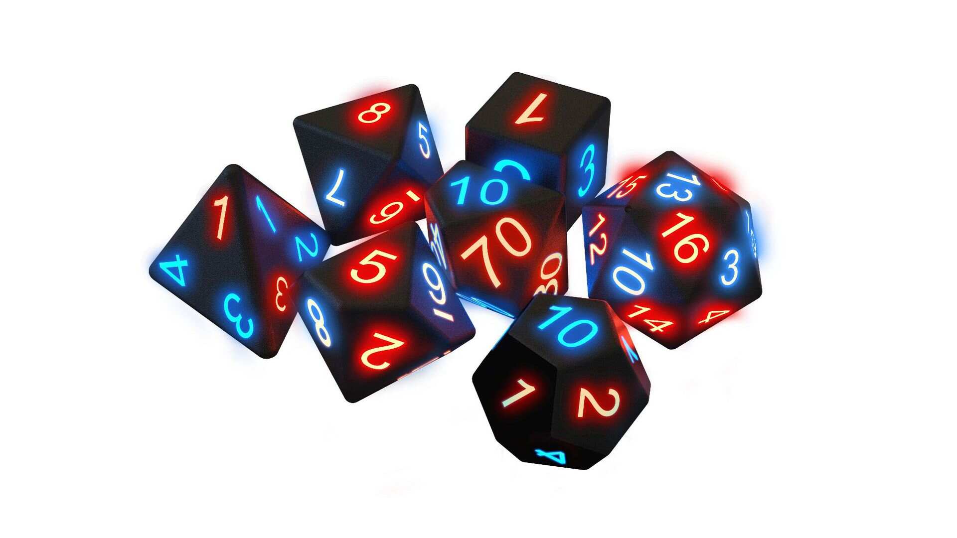 🔥HOT SALE - 50% OFF 🔥2022 New Party Fluorescent 7-Piece Dice