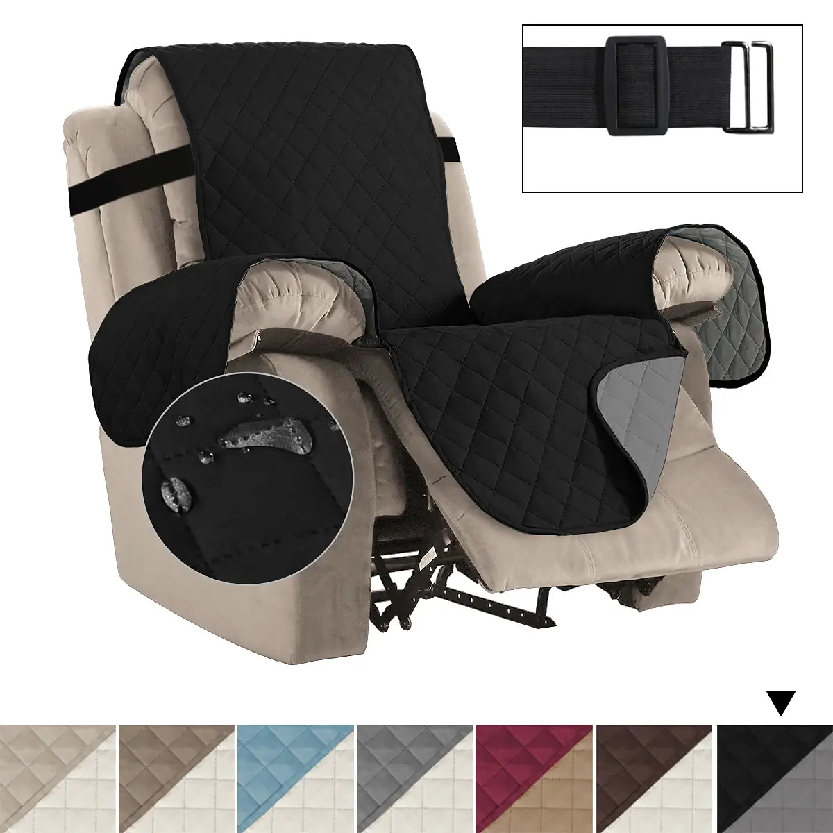 Waterproof Reversible Recliner Chair Cover