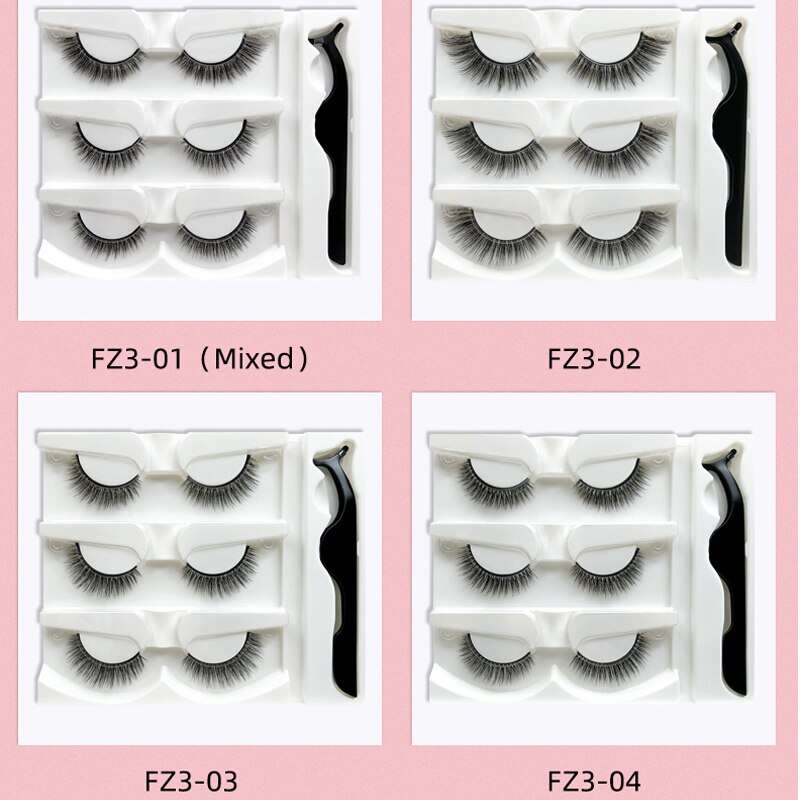 Magnetic Eyelashes Set of 3 pairs