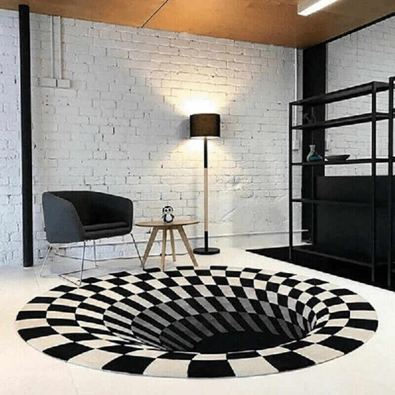 Vortex Illusion Rug 3D