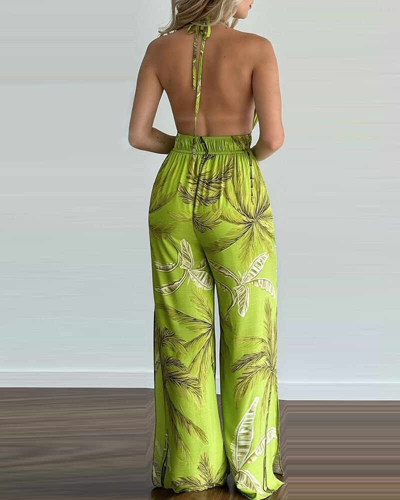 Jumpsuit Rompers Women Sexy Backless