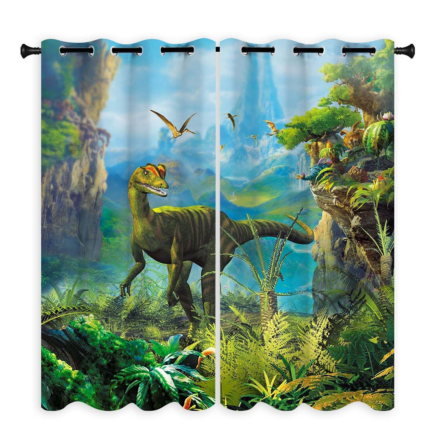 2 Panels Outdoor Curtain Privacy Waterproof