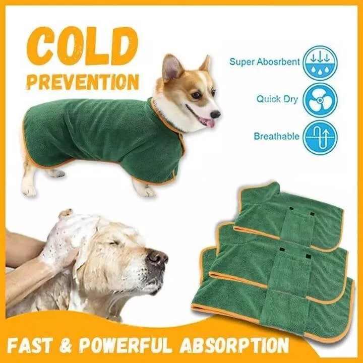 🎄Christmas Hot Sale 50% OFF-Super absorbent pet bathrobe (Free Shipping Over Two Piece）