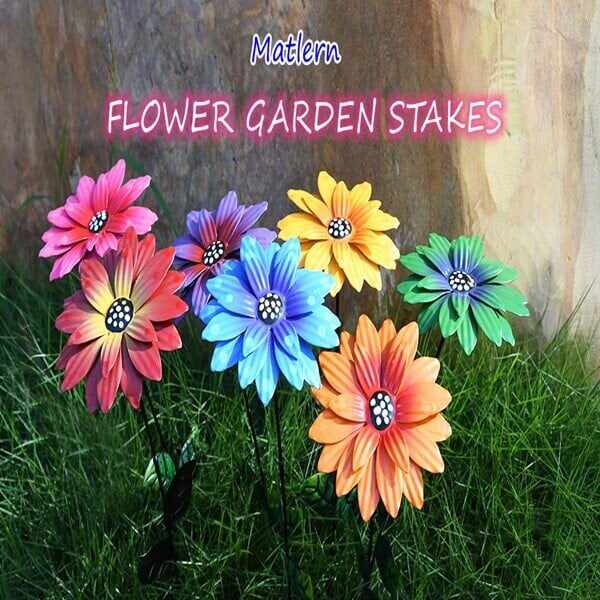 Spring Sales -47%OFFMetal Flowers Garden Stakes