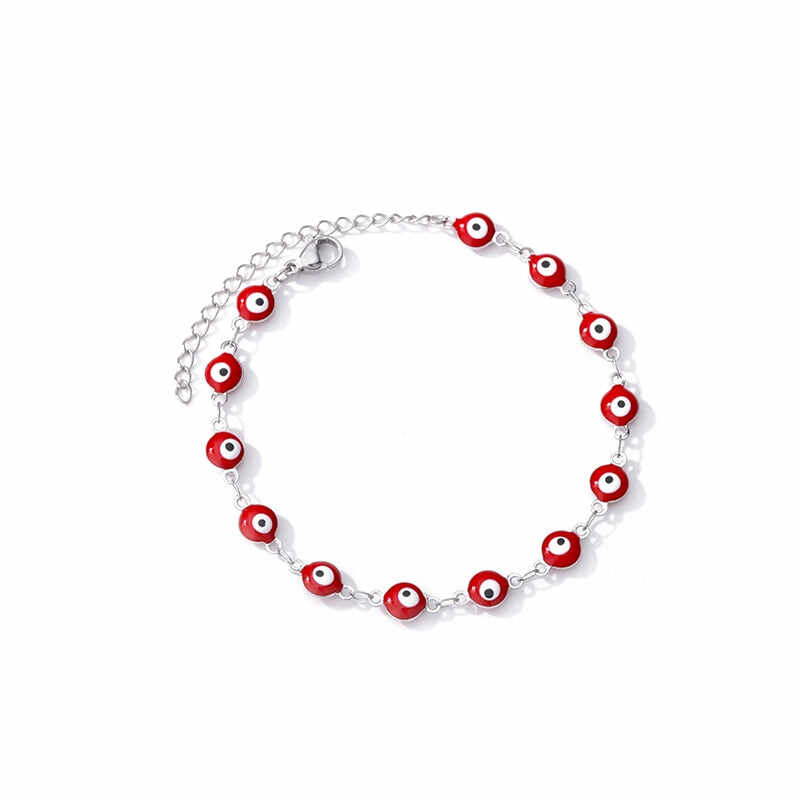 Stainless steel evil eye bracelet for women