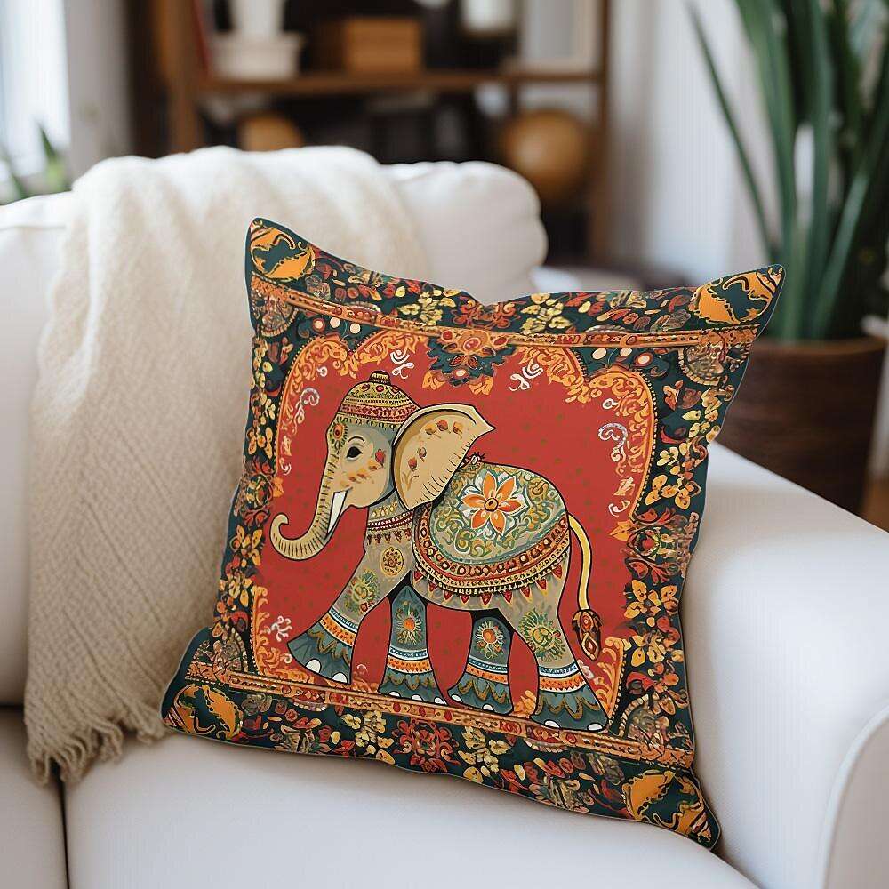 Ethnic Elephant Pillow Cover 4PC