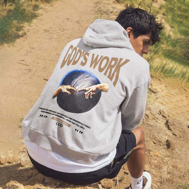 God's work.Psalm 139:14 Print Hoodie