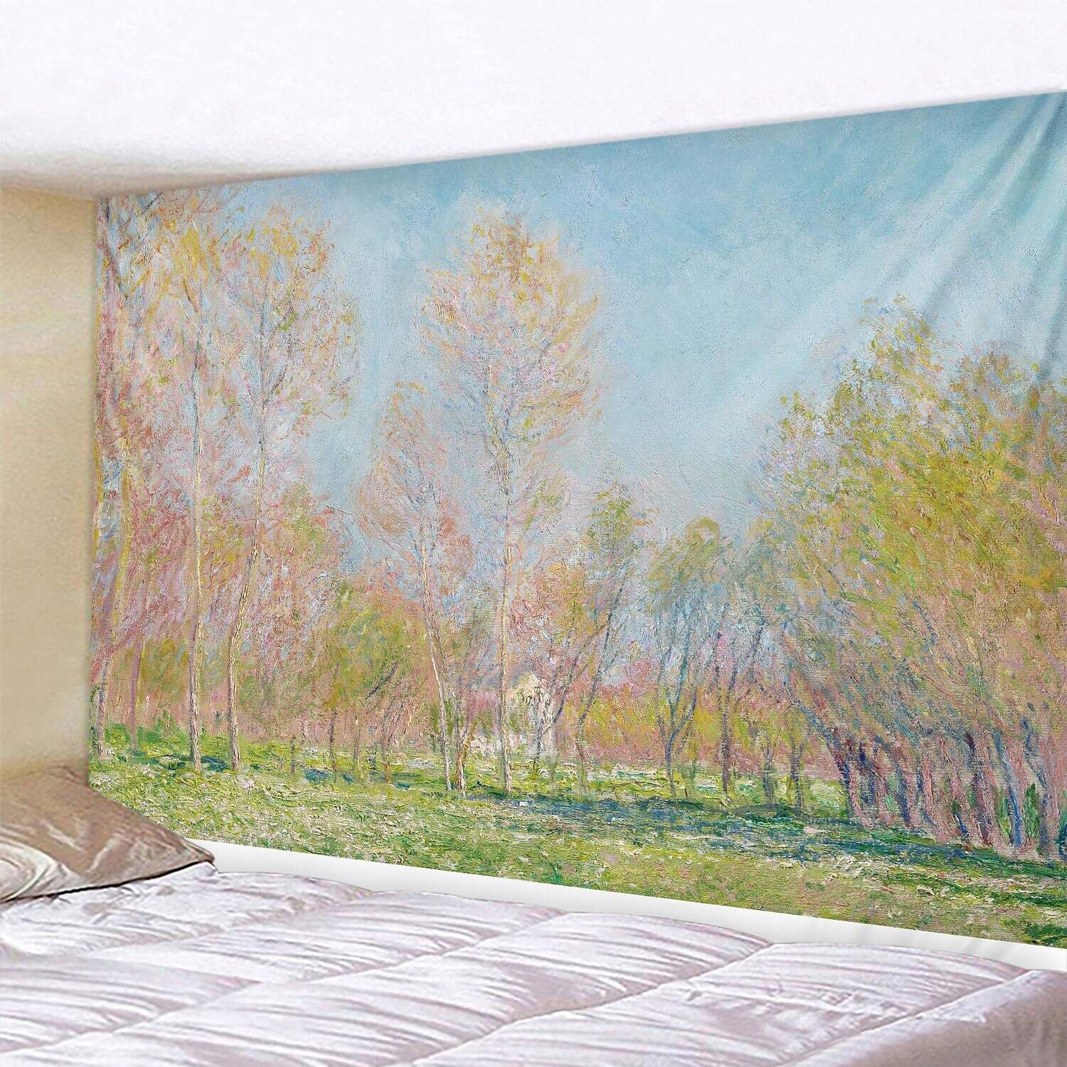 Oil Painting Forest Wall Tapestry Art Decor