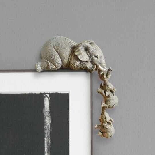 Elephant Sitter Figurines - Set of 3