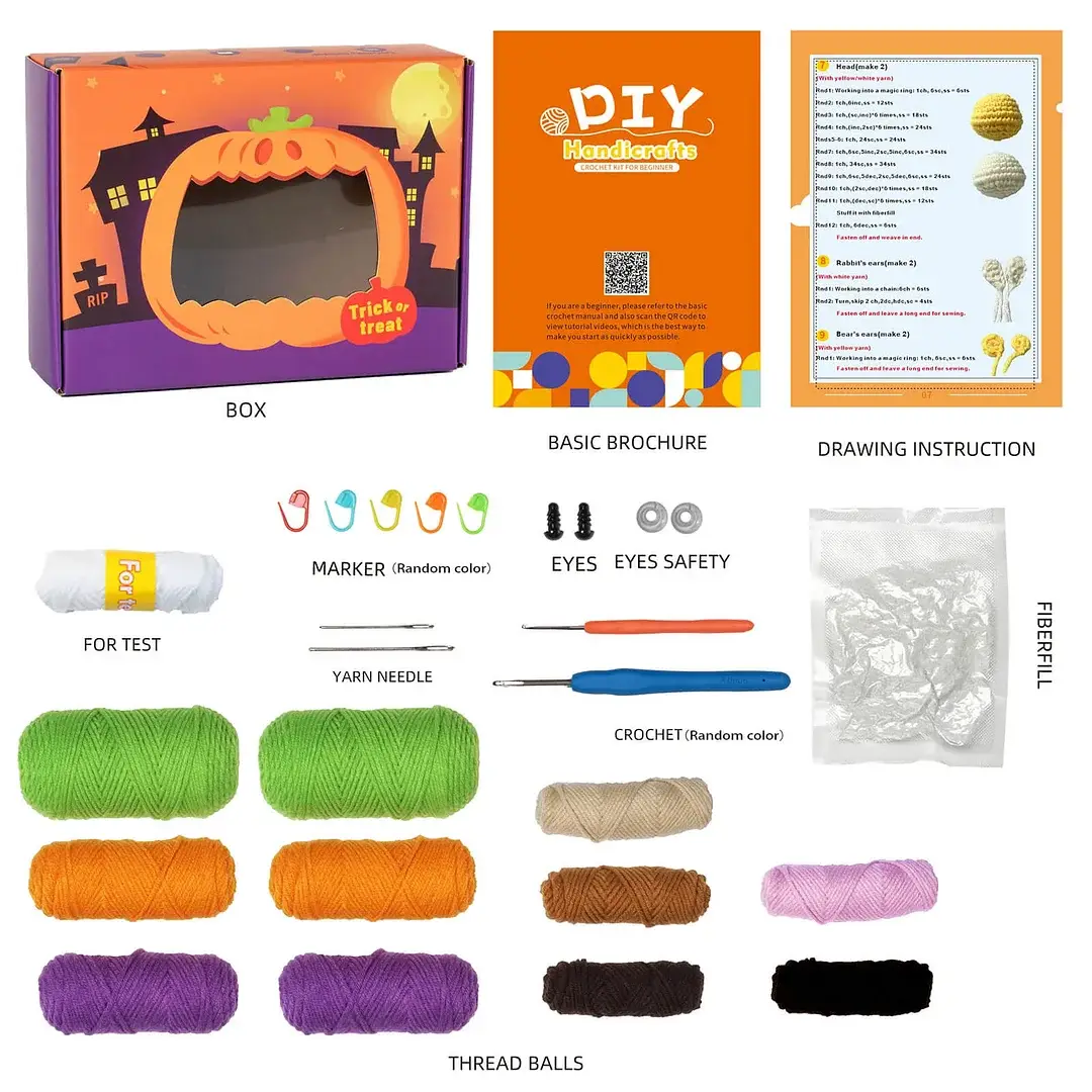 🔥(Last Day 49% OFF)🔥Halloween Crochet Kit