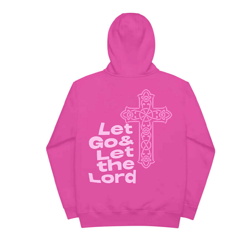 Let Go & Let The Lord Print Men's Hoodie