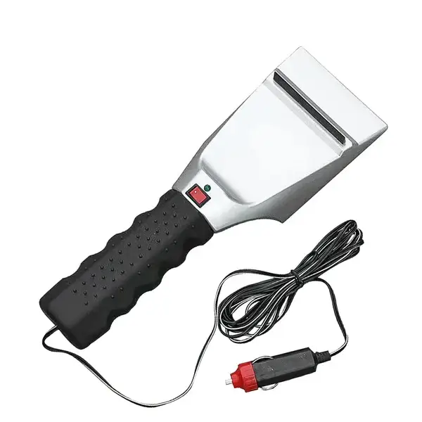 Heated Snow Ice Scraper for Car 12V Plug into Cigarette Lighter